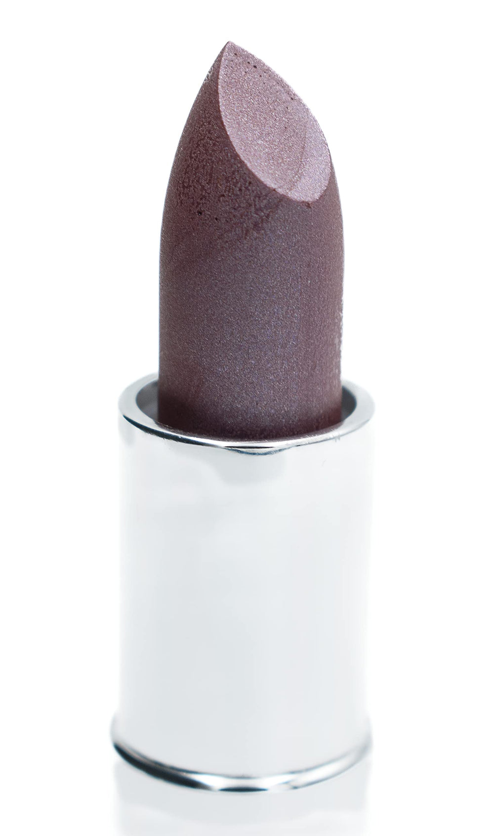 Pure Ziva Violet Shimmer lip swatch on pearl base shows radiant shimmer.