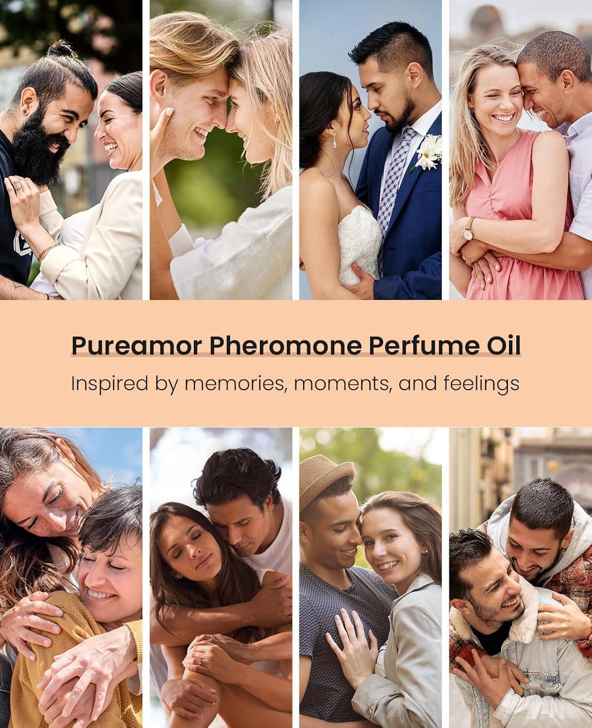 PUREAMOR Vanilla Cream bottle close-up showing premium packaging