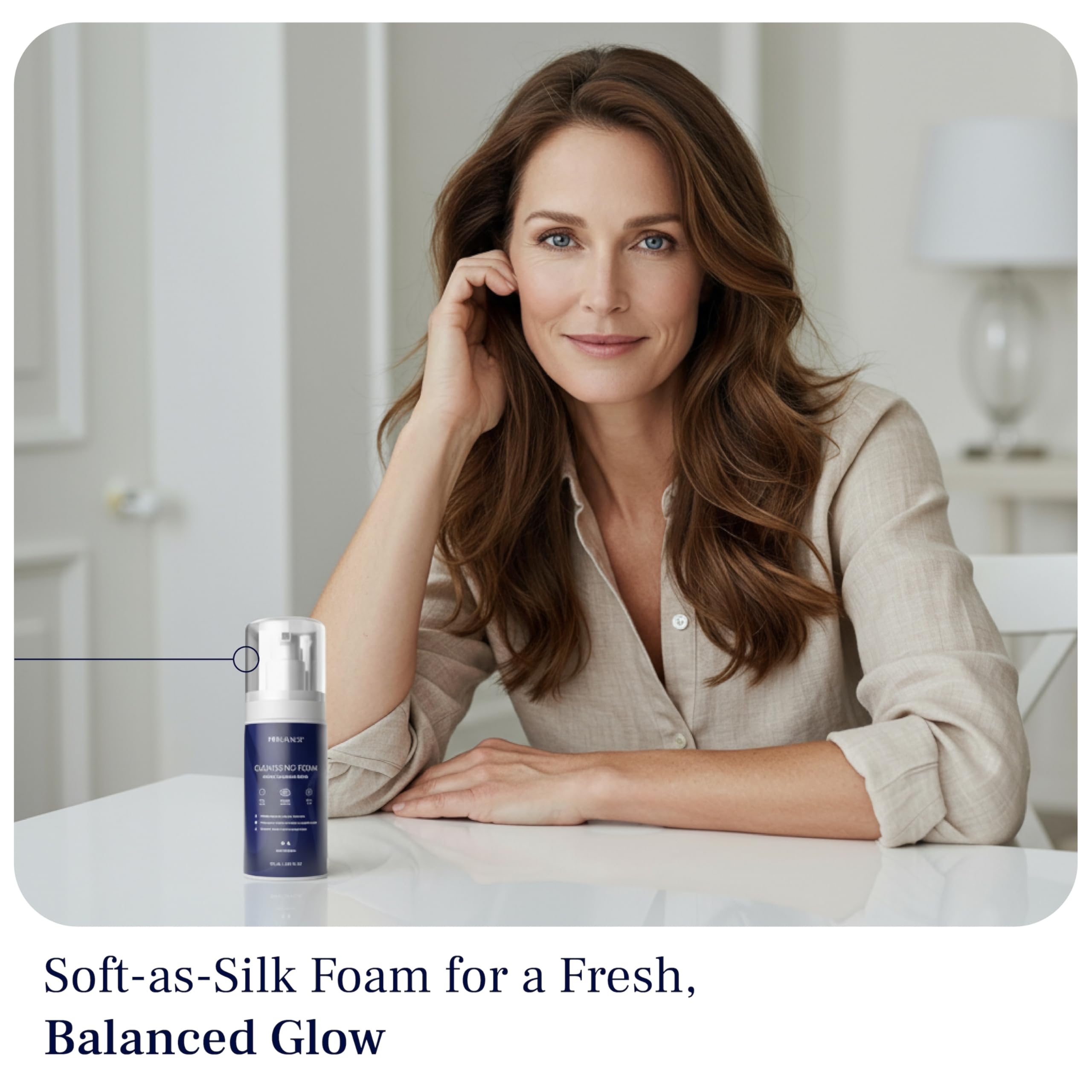 Pureance Cleansing Foam sensitive-skin friendly, fragrance-light formula