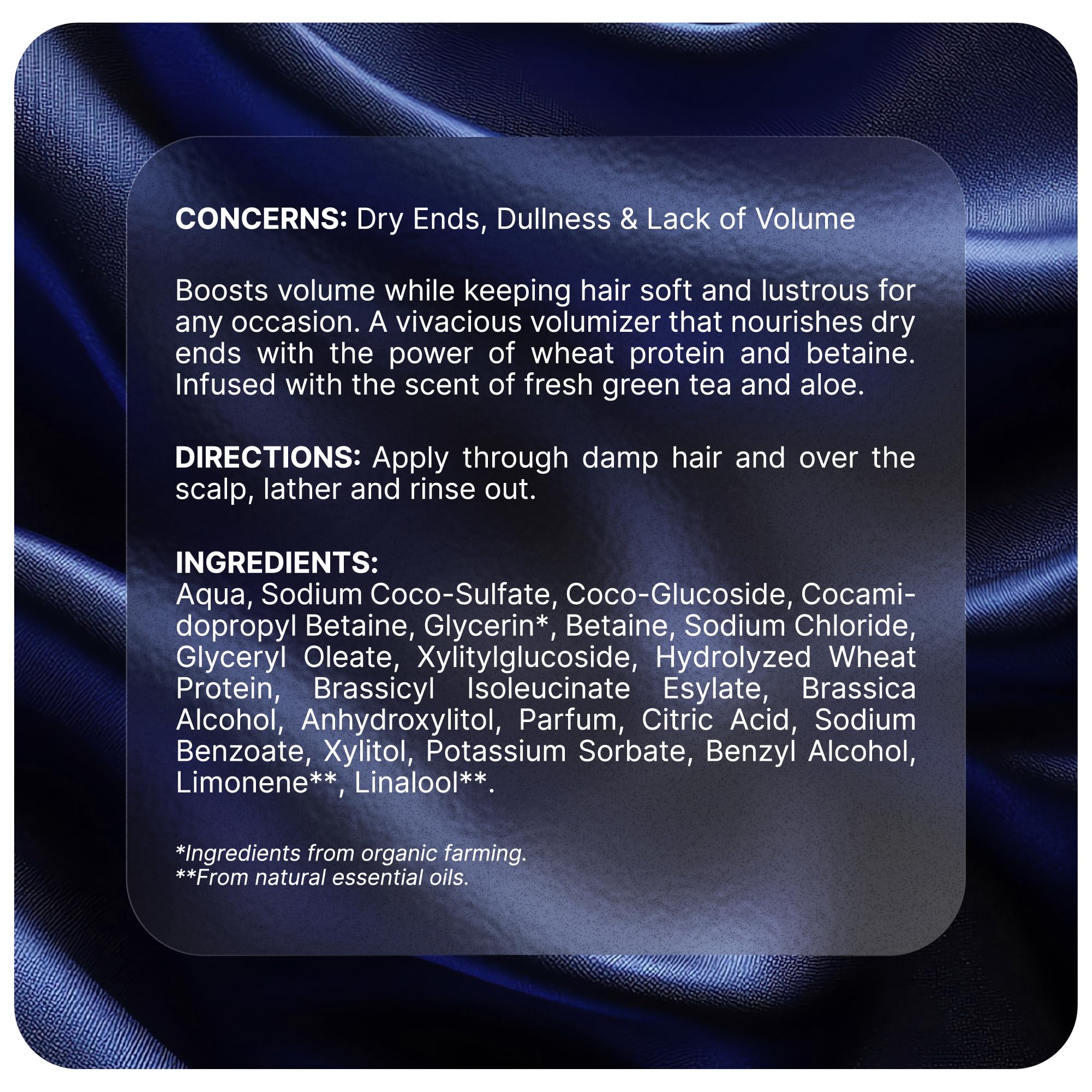 Pureance Hydralift glycerin moisture closeup indicating hydration for ends.