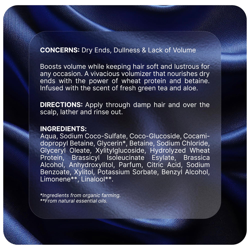 Pureance Hydralift glycerin moisture closeup indicating hydration for ends.
