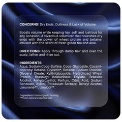 Pureance Hydralift glycerin moisture closeup indicating hydration for ends.
