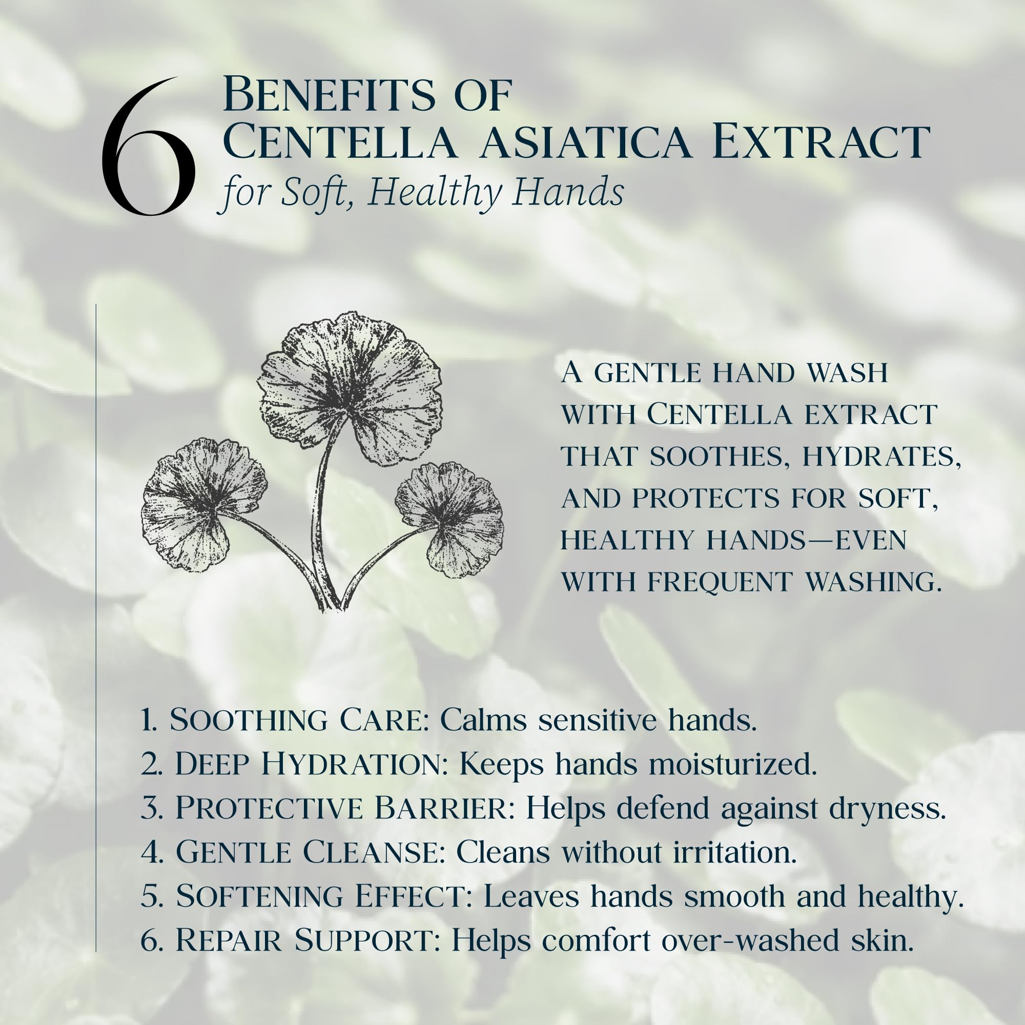 Purebble hyaluronic acid hydration for smoother, softer hands.