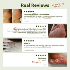 Purederm before and after view highlights heel improvement