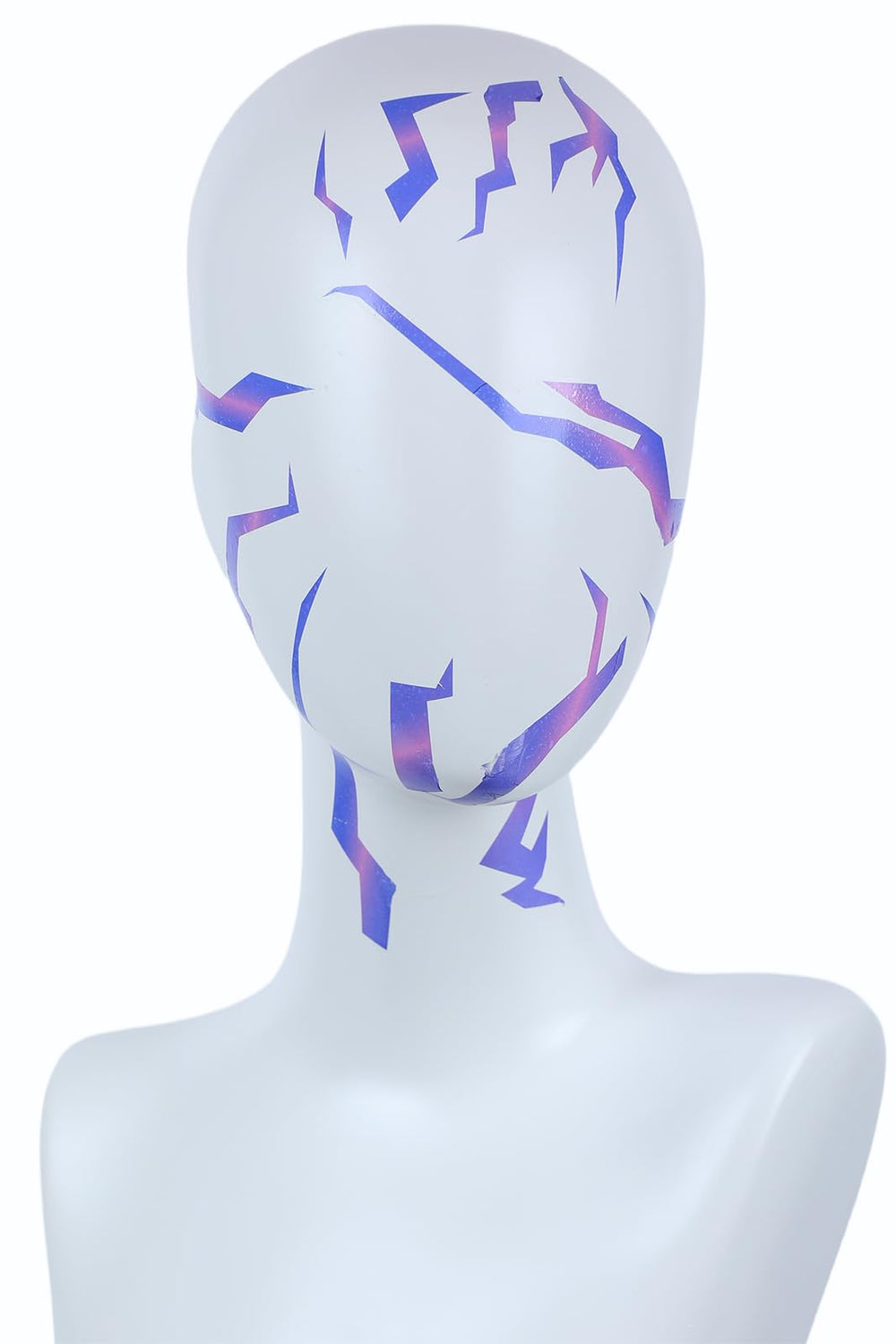 PUREHAIR purple ombre tattoo on leg provides dynamic detail for festivals and cosplay.