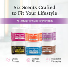 Purelygreat Lavender Scented Cream Deodorant label close-up mentions paraben- and BPA-free claim
