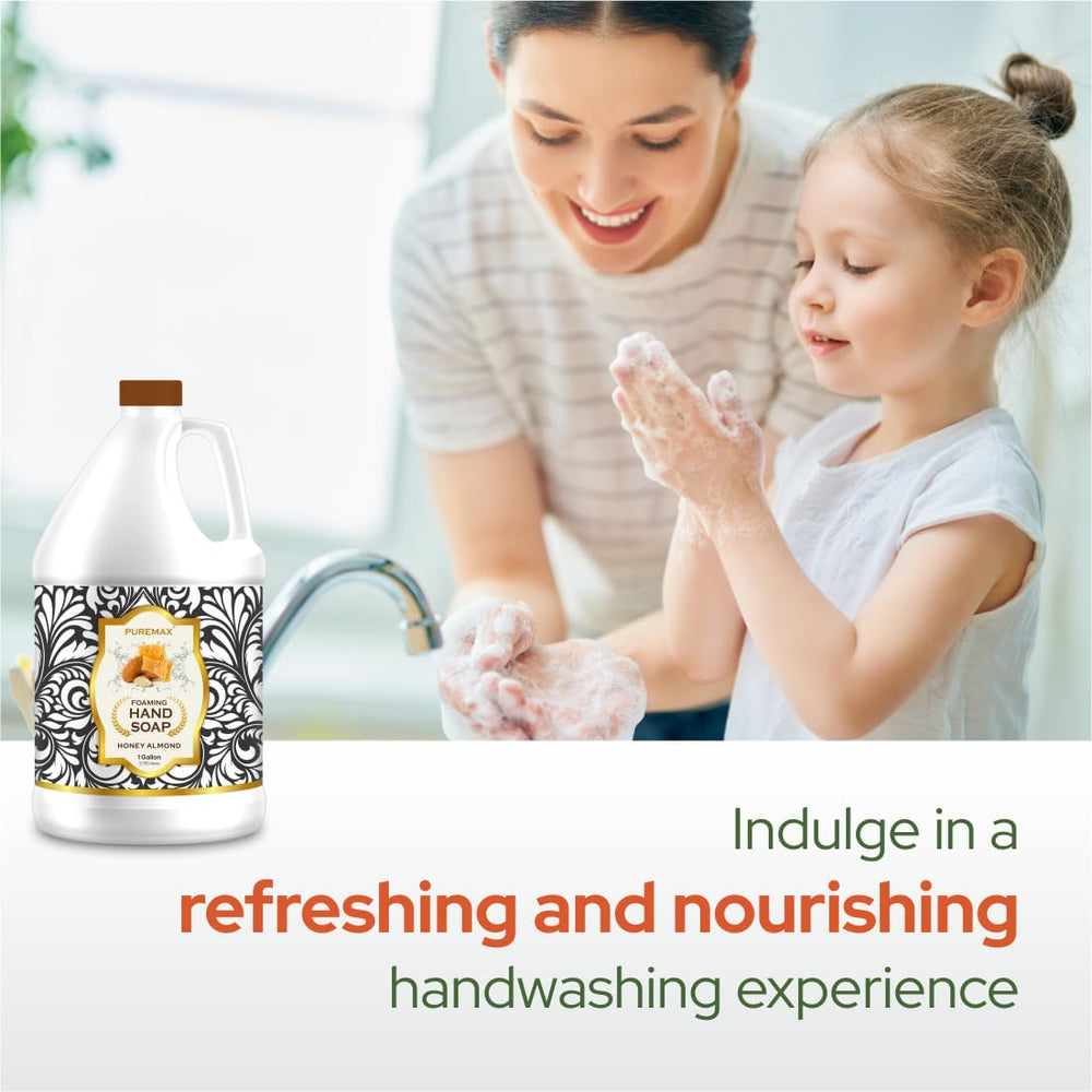 Puremax 1 gallon refill packaging demonstrates large economy and reduced waste