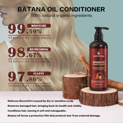 PureNaturis Batana Oil promotes scalp nourishment and thicker appearance.