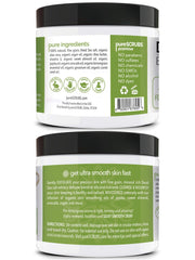 pureSCRUBS lemongrass spoon scoop demonstrates easy, mess-free application