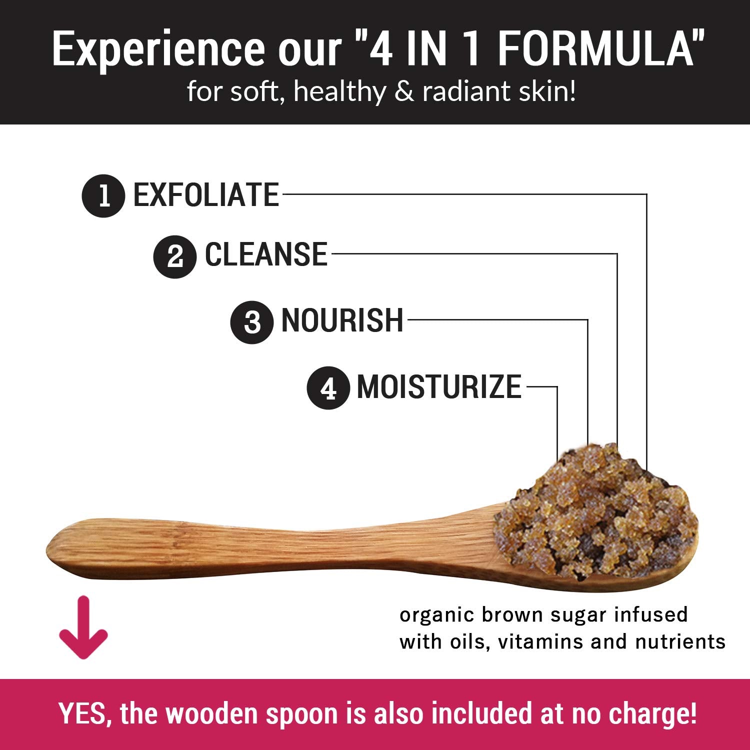 pureSCRUBS round loofah pad for gentle removal of dry skin.
