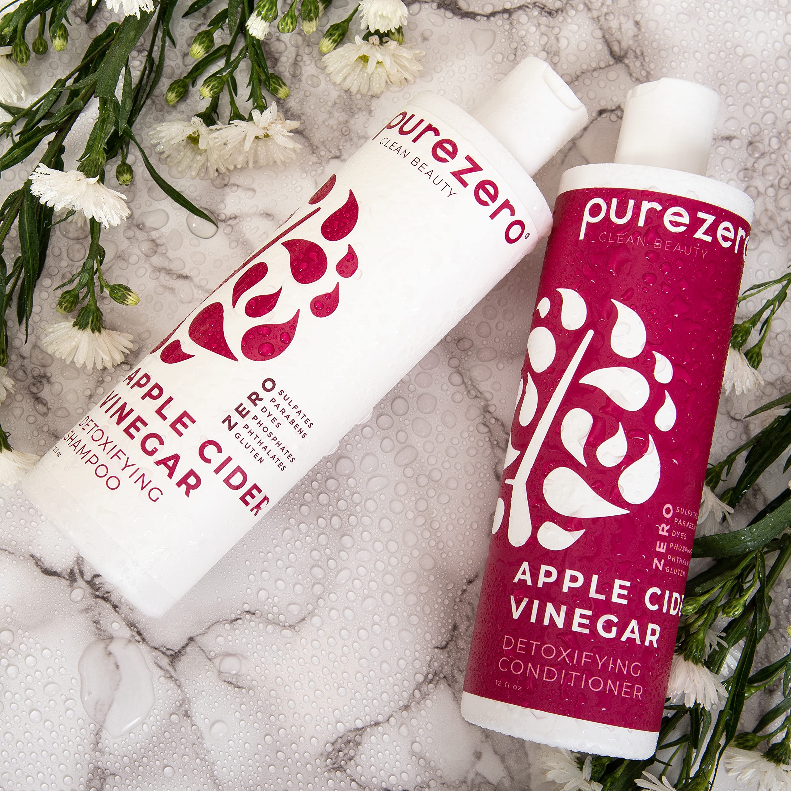 Color-treated hair benefits from Purezero color-safe formula