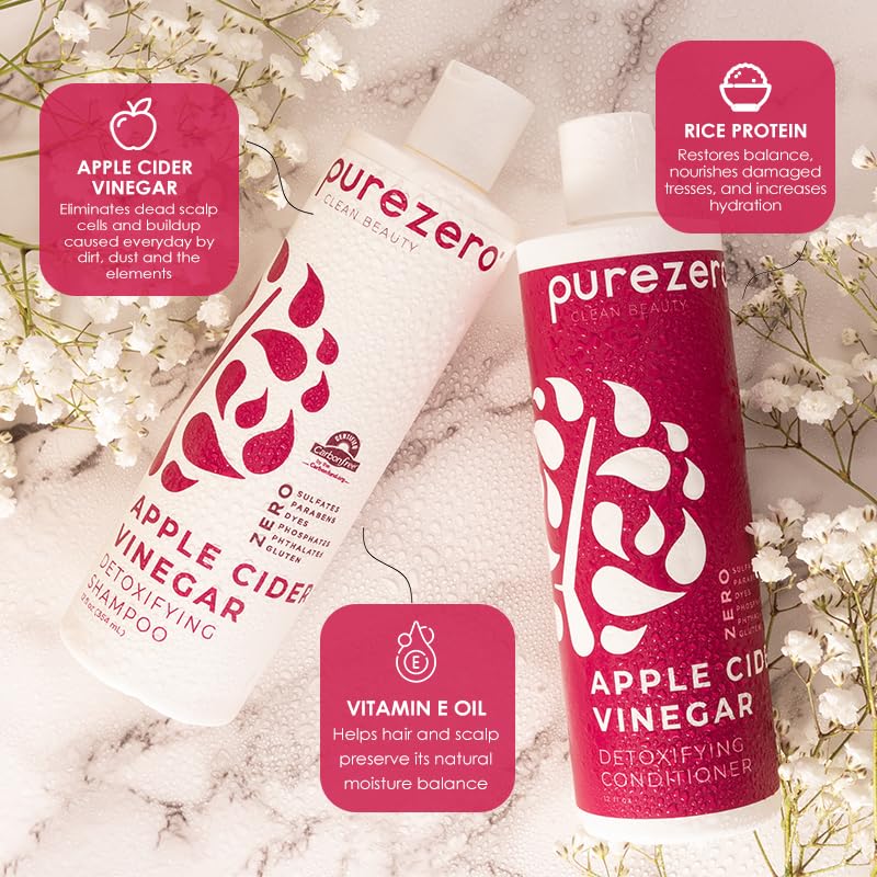 Purezero conditioner bottle close-up showing color-safe care