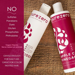 Purezero Apple Cider Vinegar set packaging highlighting detox and hydration