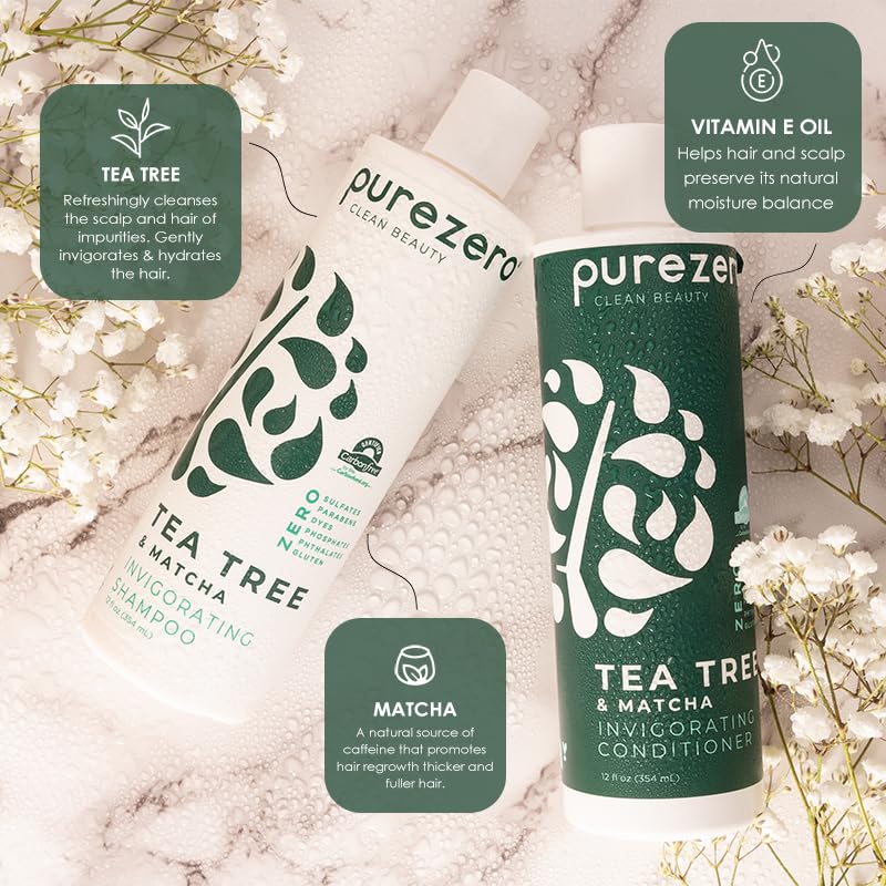 Shower scene with Purezero bottles conveys spa-like cleanse and hydration