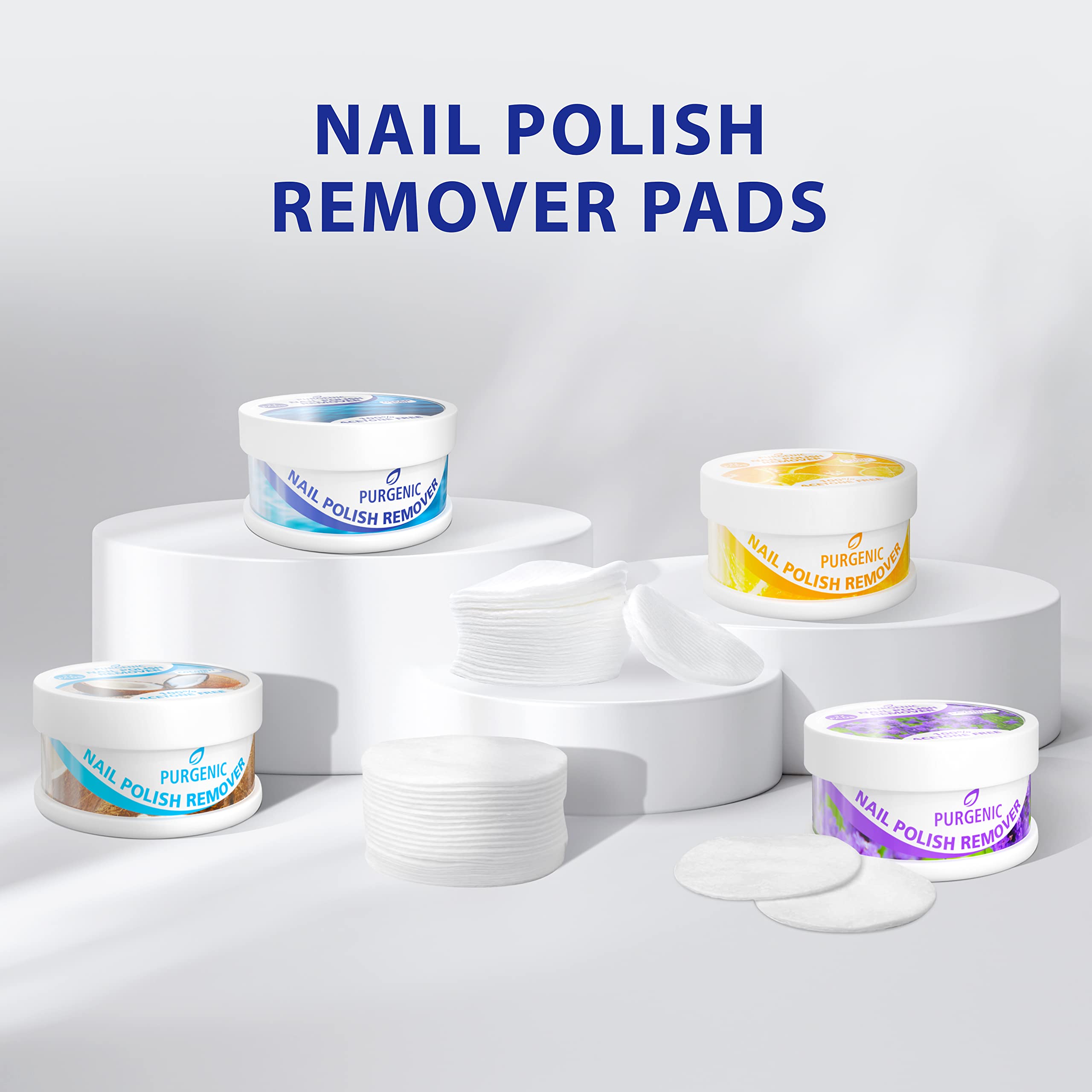 Purgenic lint-free nail wipes remove polish without fibers, leaving a smooth finish.