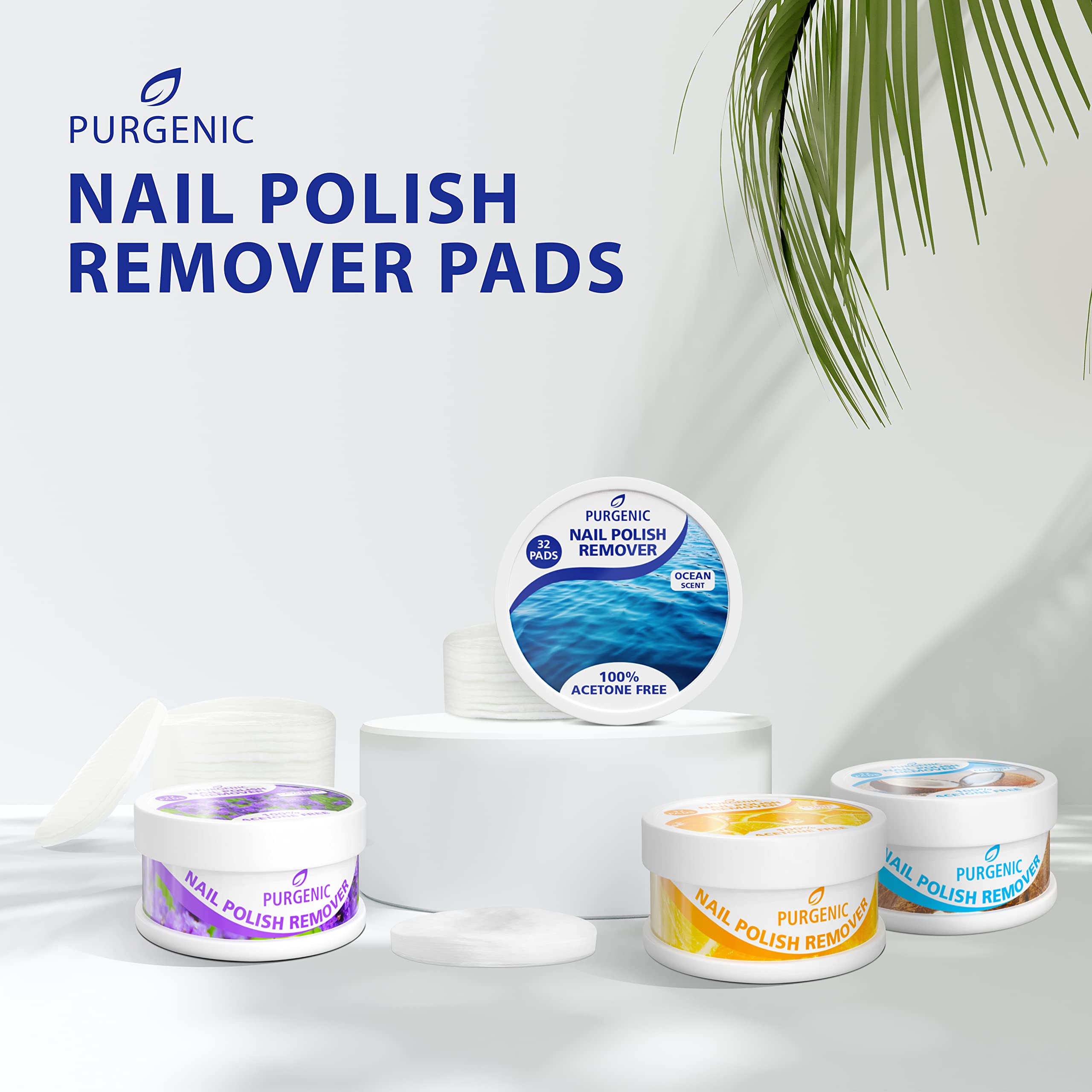 Purgenic nail remover pads with lavender fragrance remove polish while soothing the senses.