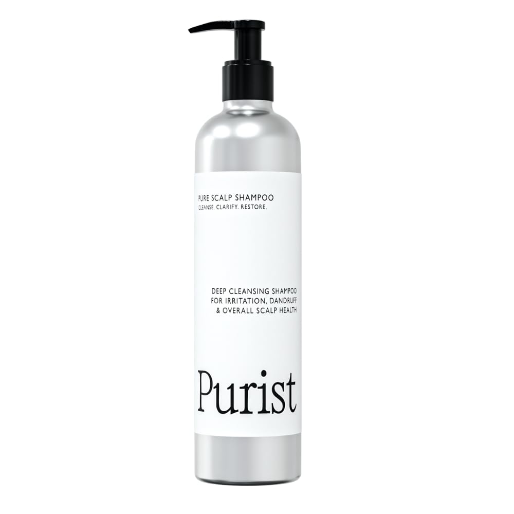 Purist Natural Shampoo bottle front view for a soothing cleanse
