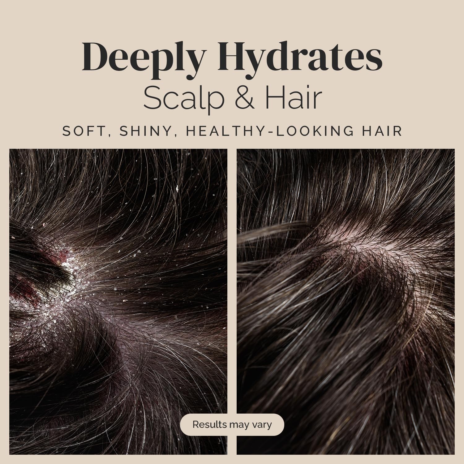 Puriya Tea Tree Clarifying Shampoo tea tree oil drop underscores purifying action.