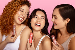 Purlisse Blush Glow cream blush stick closeup showing smooth application.