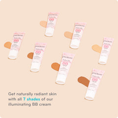 Purlisse Radiant Glow BB Cream application demonstrates easy fingertip blending.