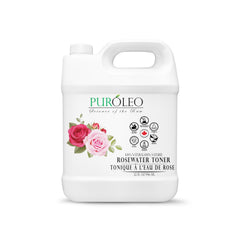 PURÓLEO Rose Water 946ml bottle for refreshing skin and makeup setting.