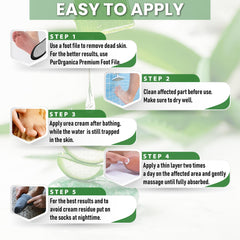 PurOrganica Urea 40% Foot Cream two-pack offers convenient ongoing care.