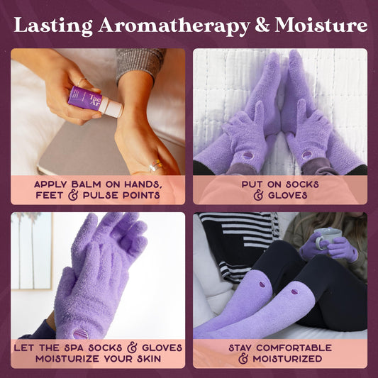 Purple Canyon Lavender Zen Miracle Balm moisturizes dry, cracked heels with soothing oils.