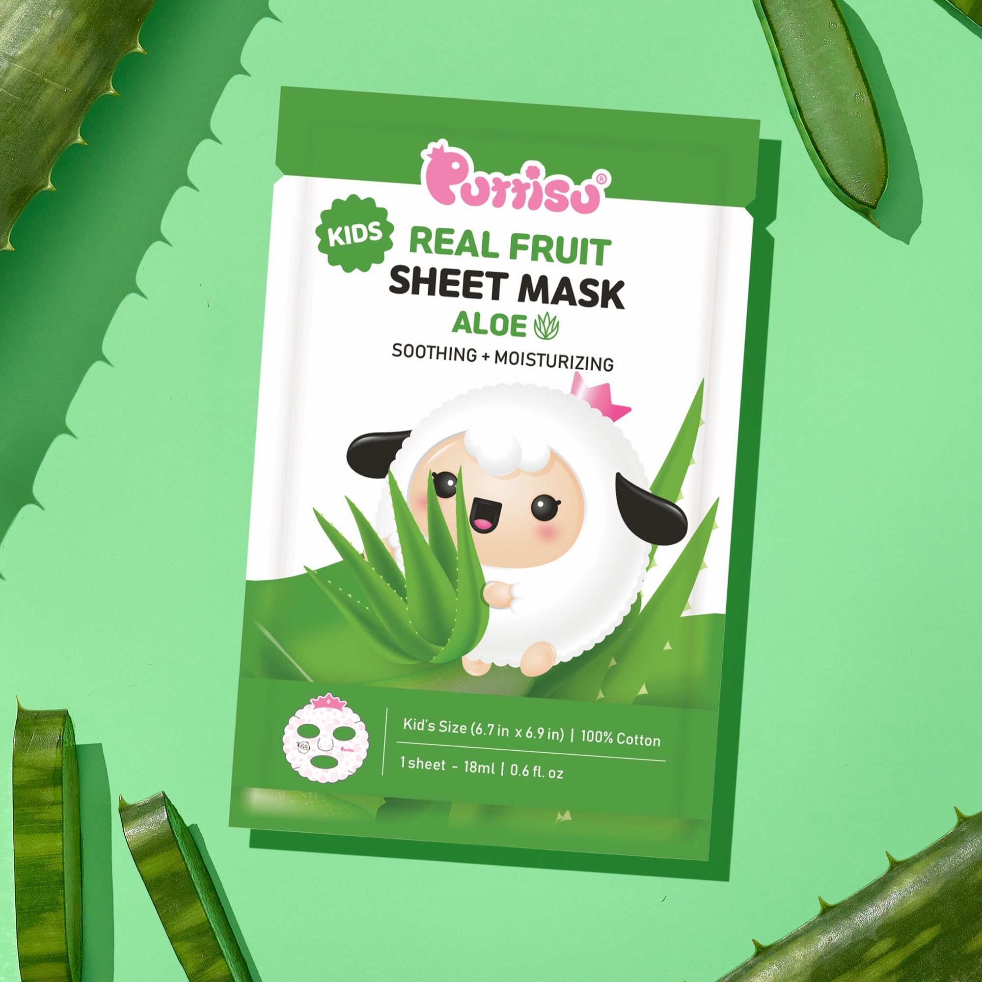 Puttisu aloe fruit essence drops emphasize natural hydrating properties.
