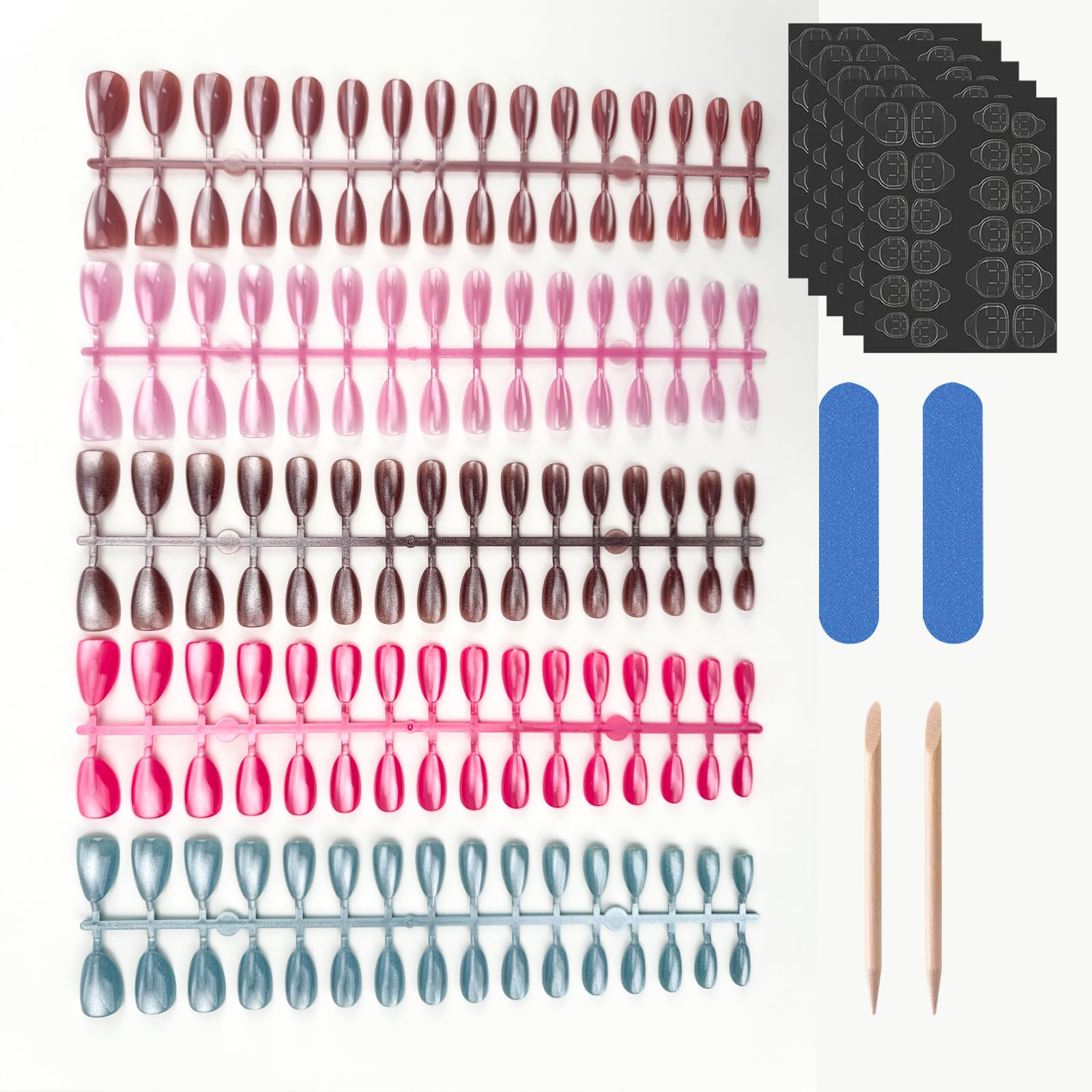Puyokinm mini file and sticks aid precise shaping.