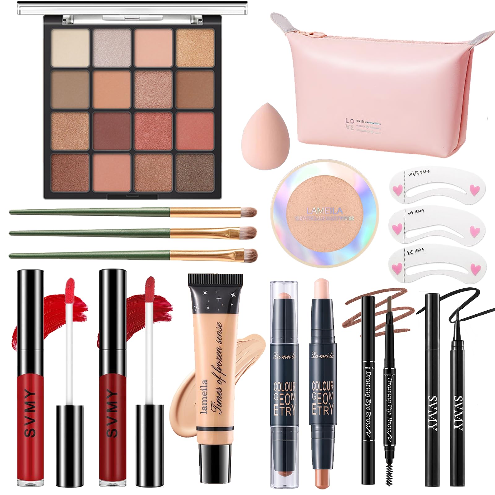 PWYSHXDF face eyeshadow palette offers 16 color options for versatile looks