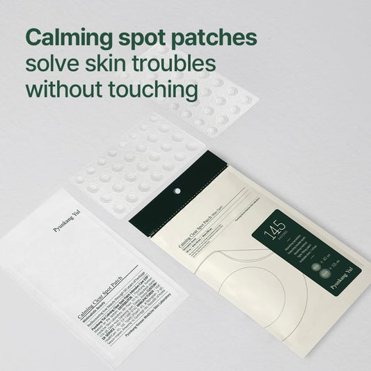 Pyunkang Yul PKY calming clear spot patch oval sizes applied to blemishes for flexible coverage