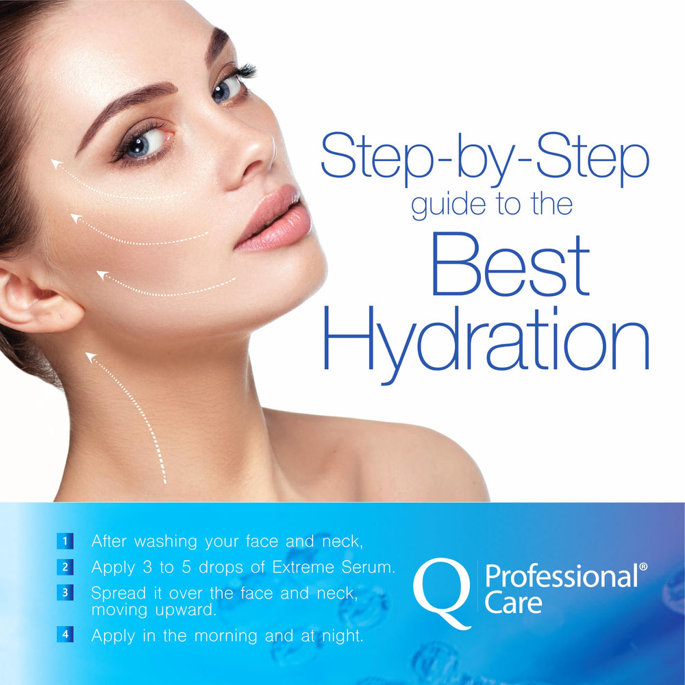 Q|Professional Care Serum for Face with centella asiatica for soothing support.