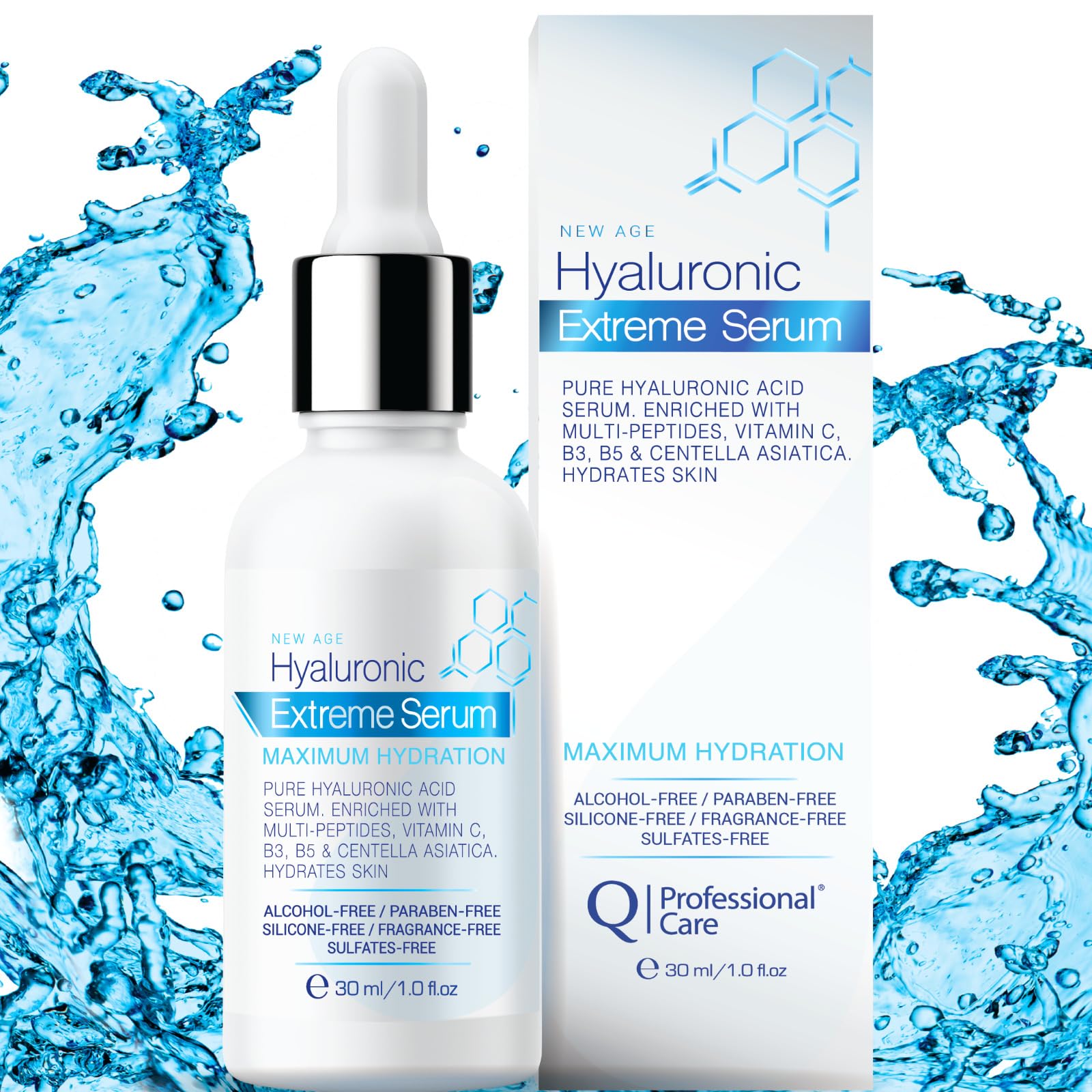 Q|Professional Care Serum for Face fragrance-free for sensitive skin comfort.