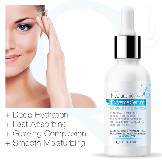 Q|Professional Care Serum for Face with vitamin C for brightness and even tone.