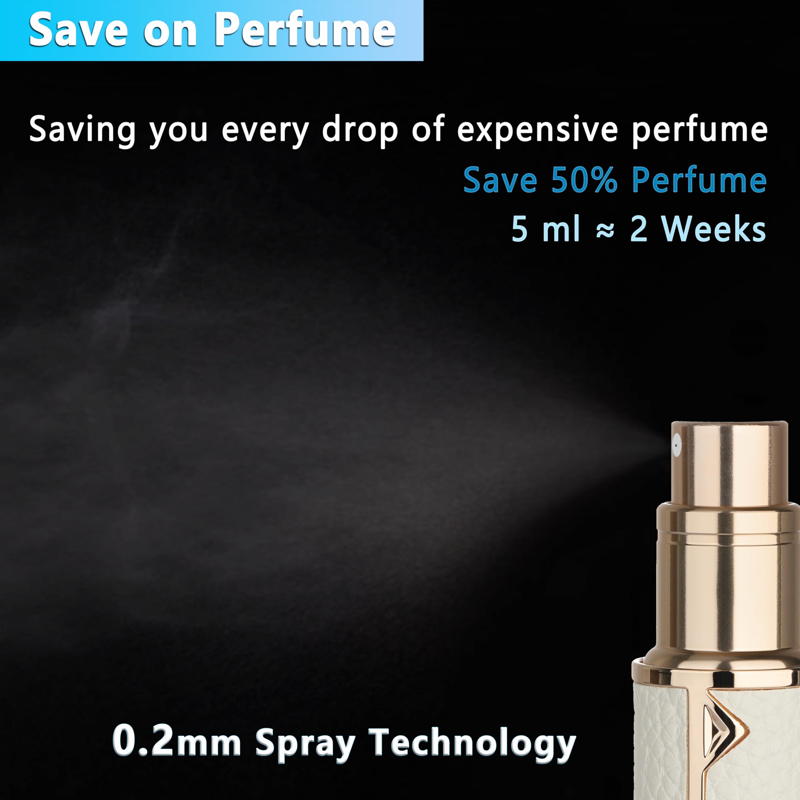 Qavhun ultra-fine spray nozzle for precise fragrance application.