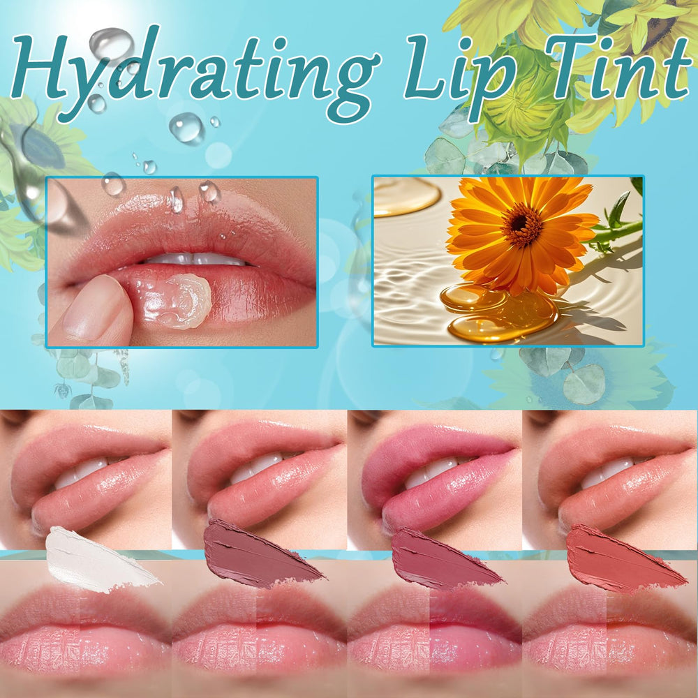 Qawnfy lip oil balm texture — quick absorption, non-sticky finish.