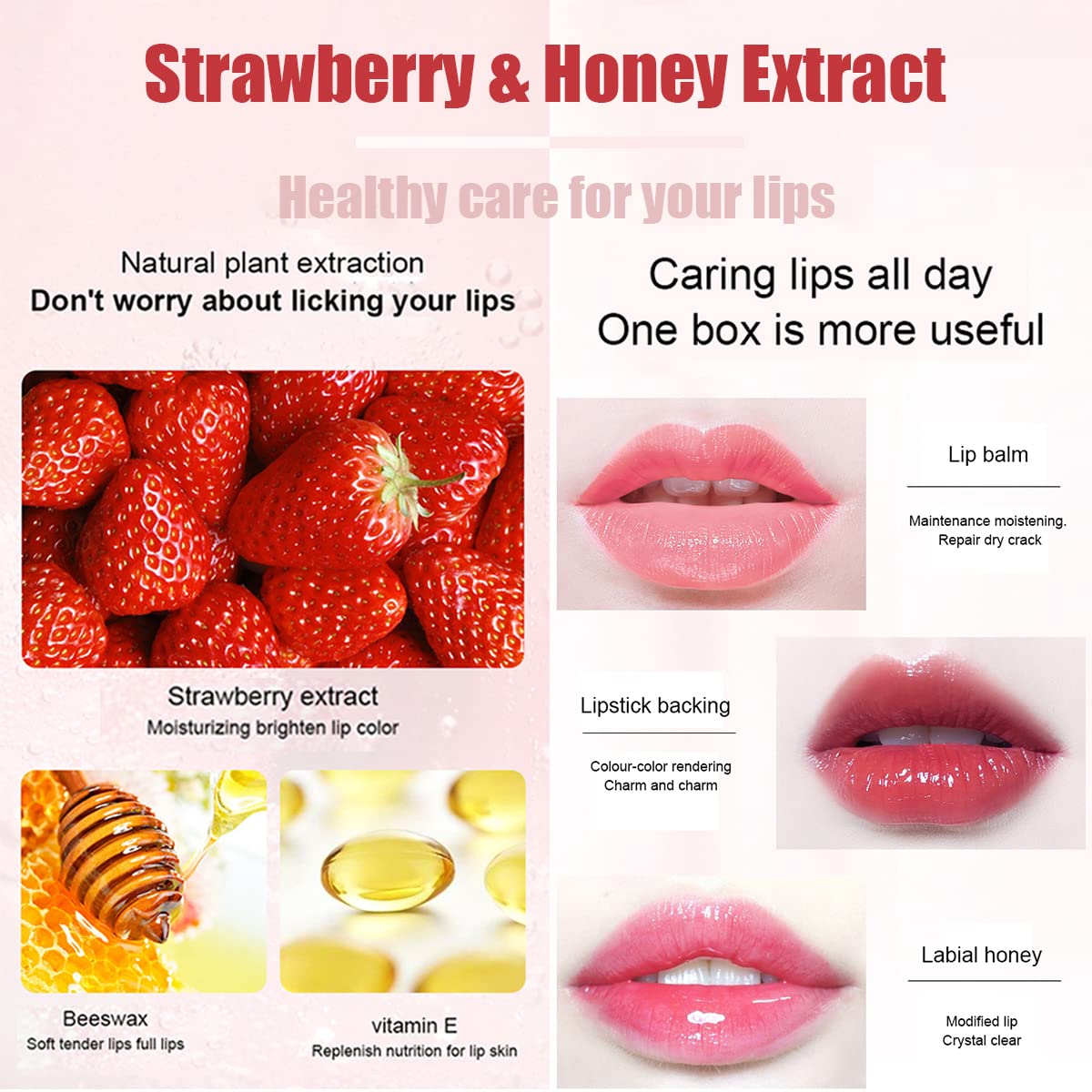 QBPPSSRY lip balm sleeping mask travel-friendly compact with fruity scents