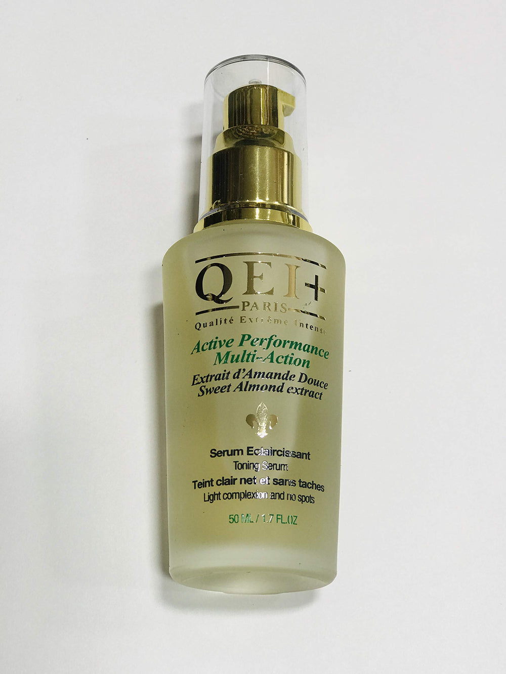 QEI+ PARIS Active Serum for body use suggests full-body toning potential.