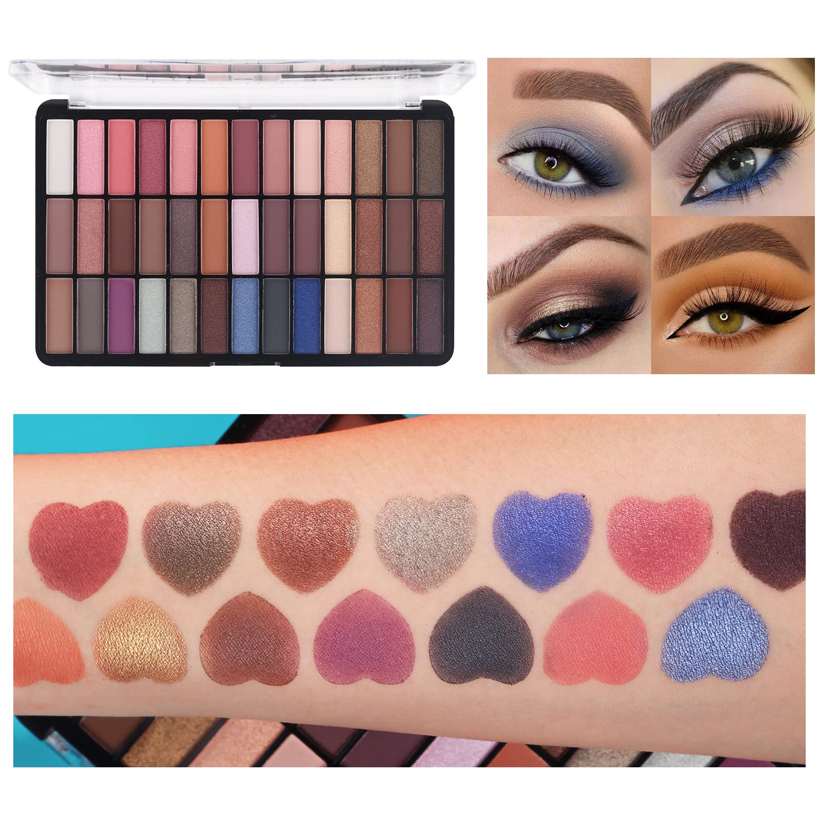 QiBest waterproof mascara and precise eyeliner pen for defined eyes