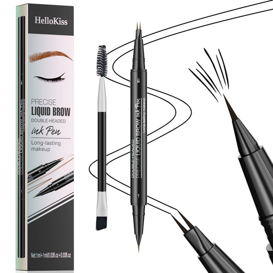 QIC Microblading Eyebrow Pencil curved-tip for natural-looking brows with all-day wear.