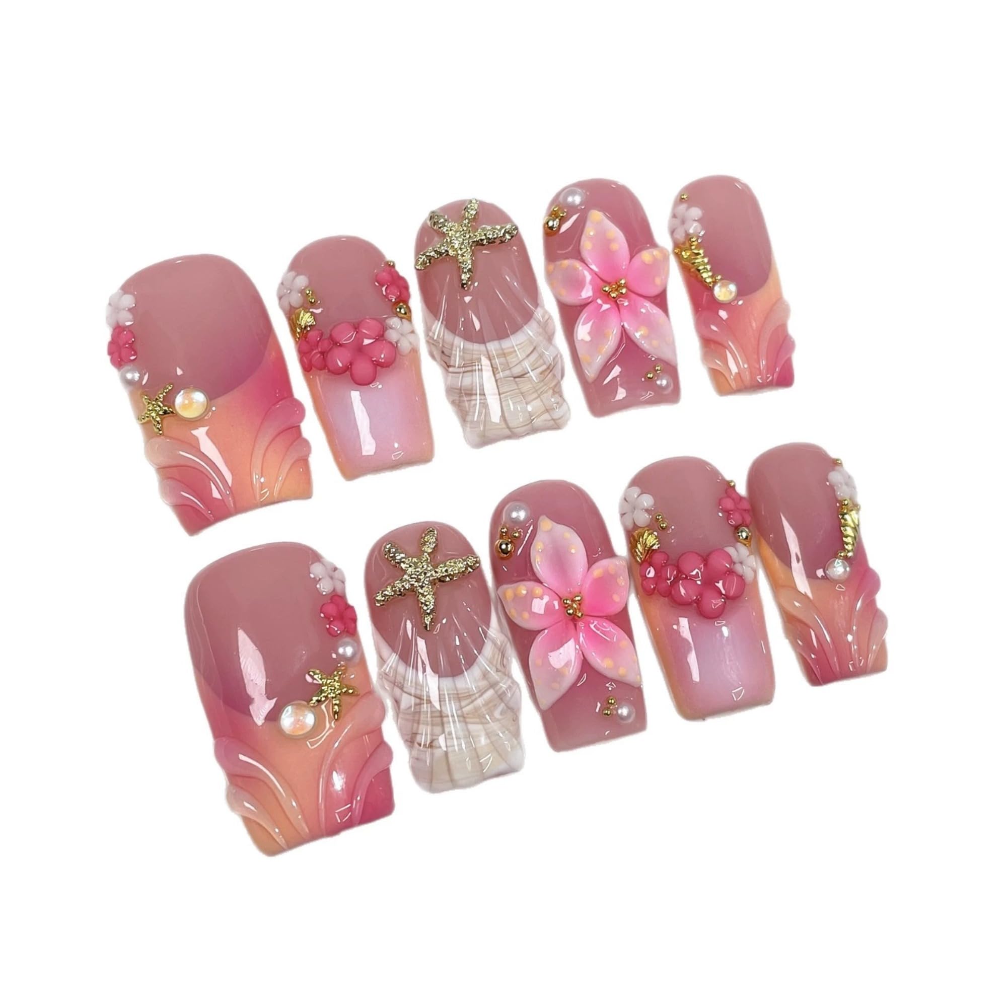 Qicaijia French tip full-cover nails for quick salon-like results