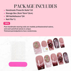 Qicaijia full-coverage acrylic nails with easy application