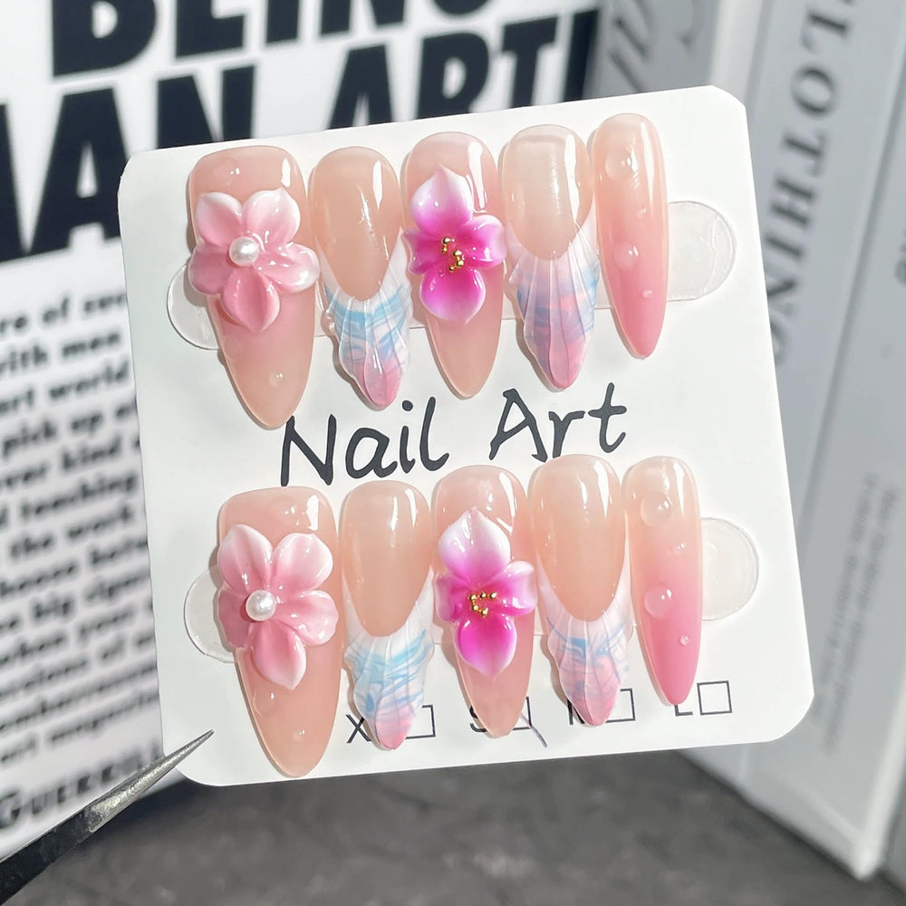 Qicaijia pearl flower design close-up highlights delicate embellishments for party looks