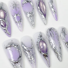 Qicaijia full cover long nails for salon-like wear at home