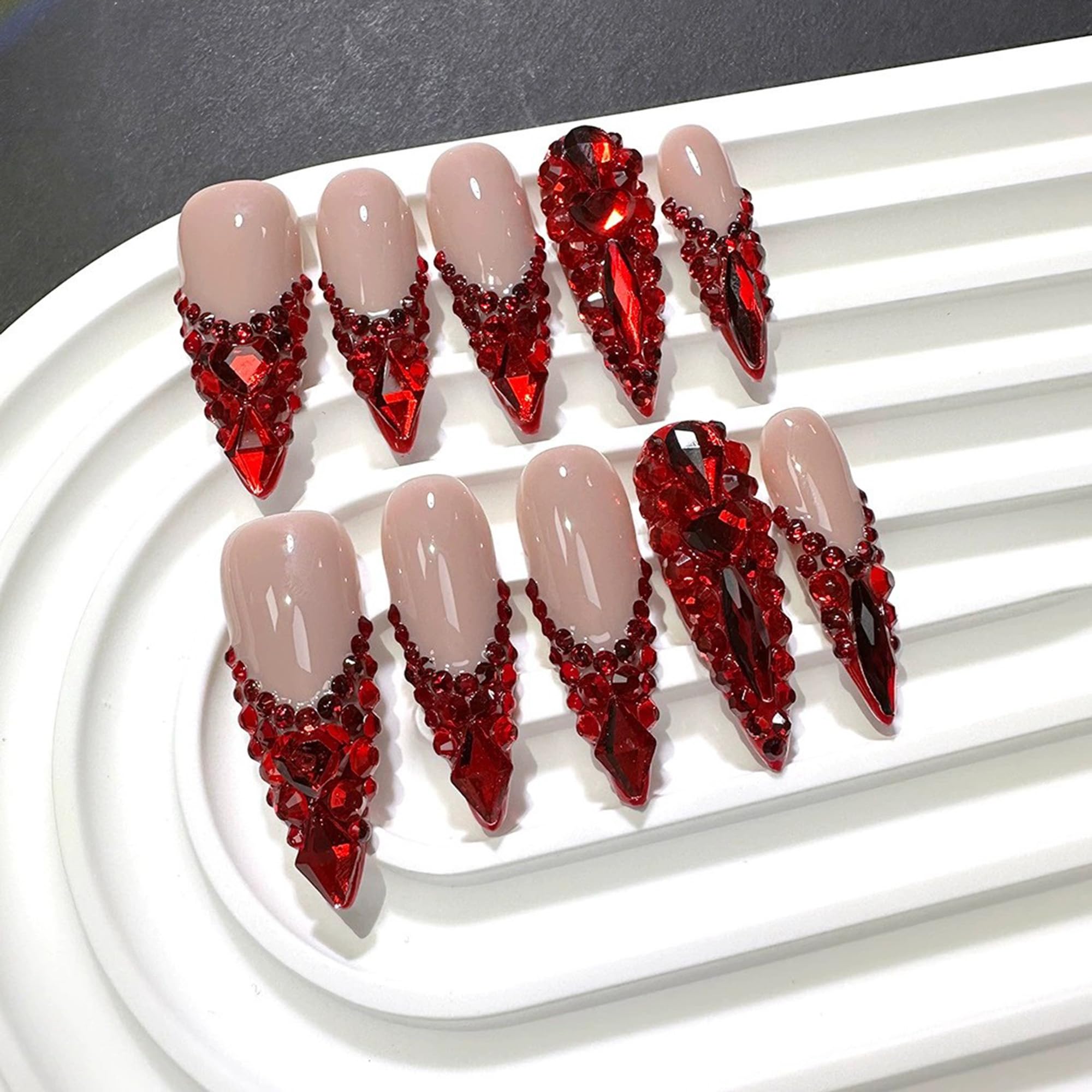 Qicaijia full cover press-on nails ready for at-home manicure