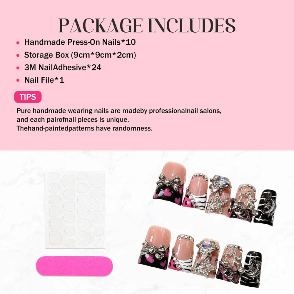 Qicaijia short duck design nails ideal for weddings or proms.