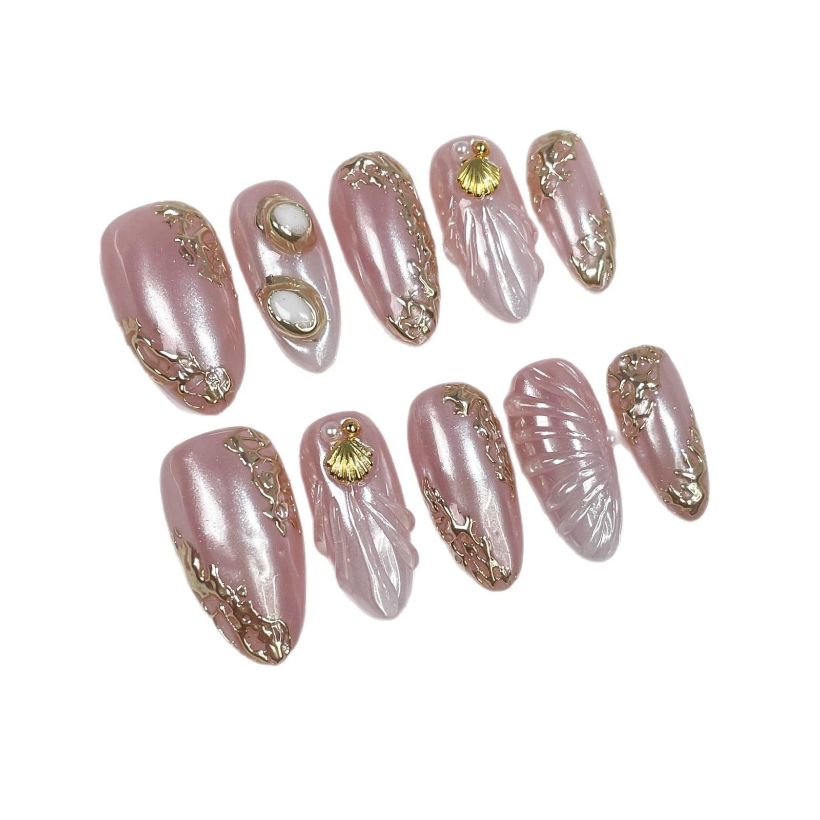 Qicaijia size M reusable nails for quick at-home manicures