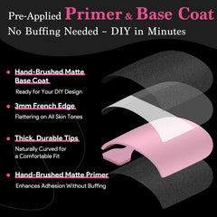 QIEK pre-primed toe tips with base coat for easy application
