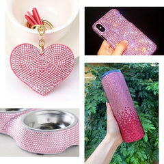 qiipii flatback jelly rhinestones 4mm pink for nail art and face art
