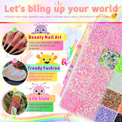 qiipii light pink AB rhinestones, 4mm, brilliant facets for tumblers